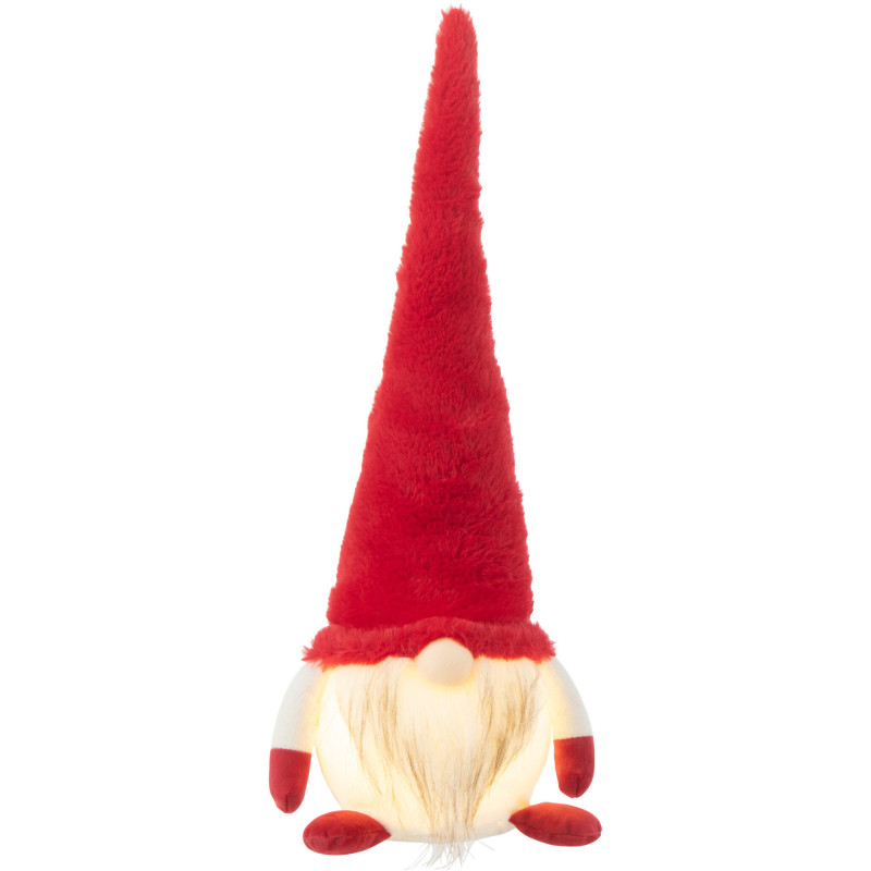 Décoration de Noël Lutin 50 cm en Polyester Rouge Blanc - 2