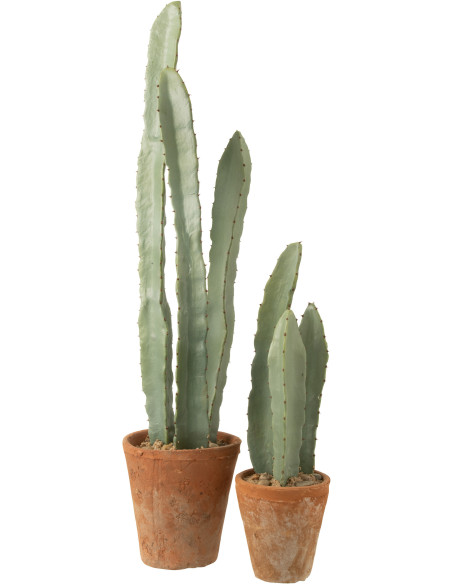 Cactus artificiel XXL réaliste Hauteur 80 cm en Plastique Vert - 3
