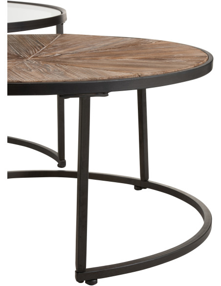 Table Basse moderne Gigogne Originale Ronde J Line - 6