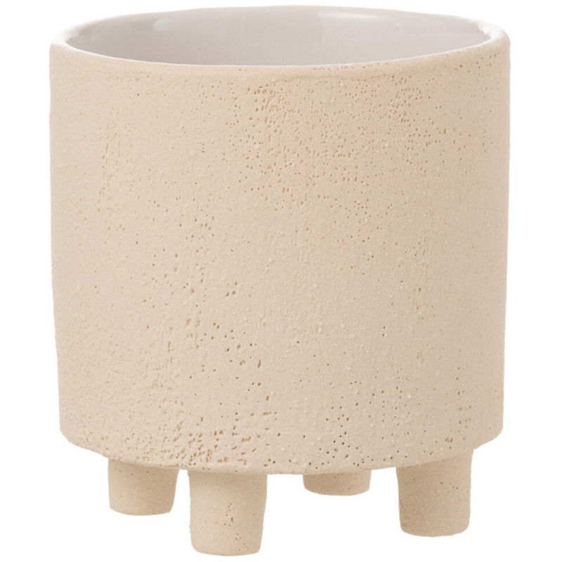Cache-pot sur pied en Argile Beige Thibault Diamètre 15 cm - 1