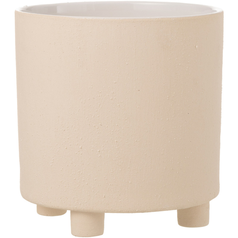 Cache-pot sur pied en Argile Beige Thibault Diamètre 26 cm - 1