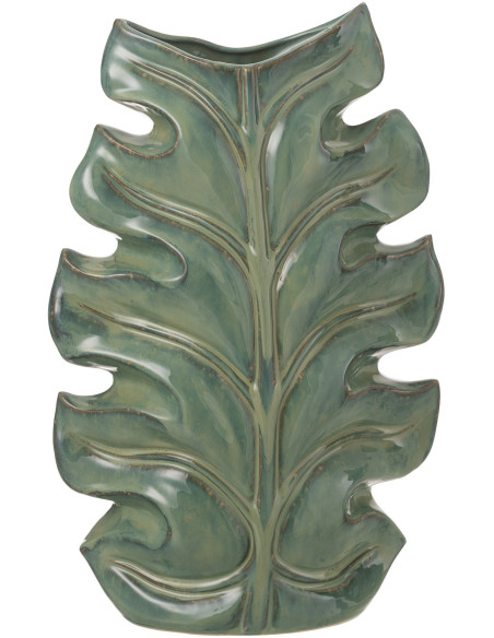 Vase Ovale Poséidon Hauteur 45 cm en Céramique Vert - 1