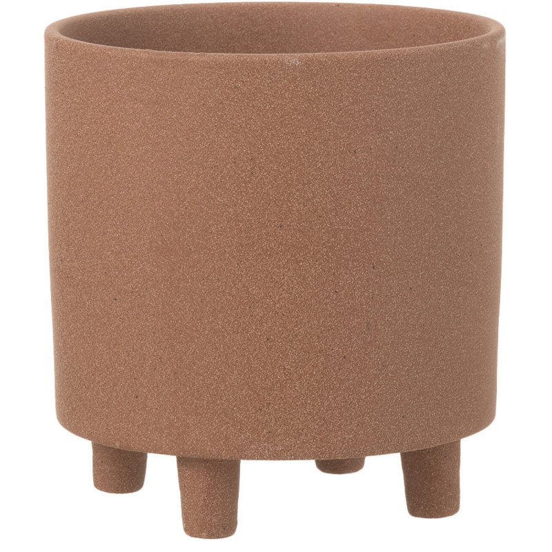 Cache-pot sur pied en Argile Marron Thibault Diamètre 20 cm - 1