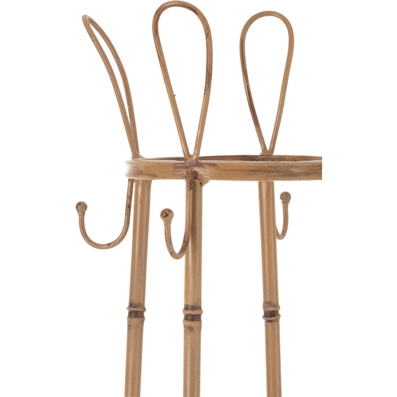 Porte manteau vintage avec porte parapluie 167 cm en Rotin Naturel Métal Taldor - 3