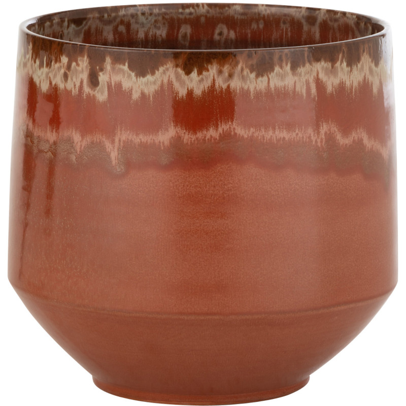 Cache-pot en Céramique Rouge Aline Diamètre 31 cm - 1