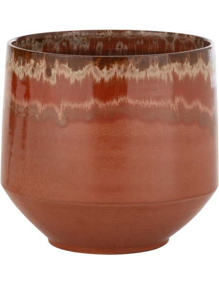 Cache-pot en Céramique Rouge Aline Diamètre 31 cm - 1