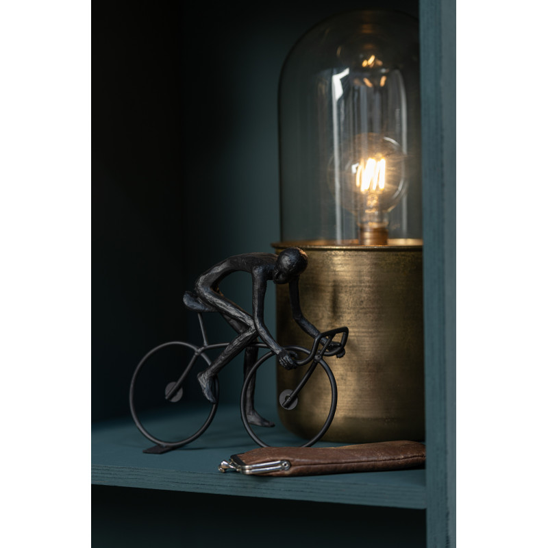 Statuettes déco originales Course cycliste Hauteur 27 cm en Résine Métal Noir Selviano (Lot de 6) - 2