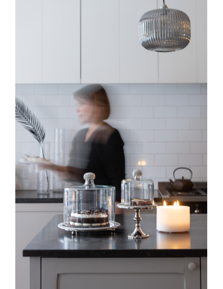 Bougie Led 3 flammes Hauteur 10 cm en Cire Plastique Blanc Luzina - 2