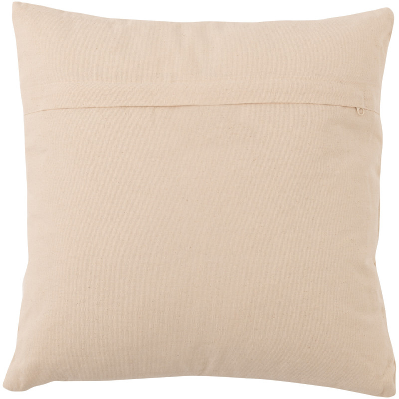 Coussin Carré Linéa 45x45 en Coton Beige Motif macramé - 2