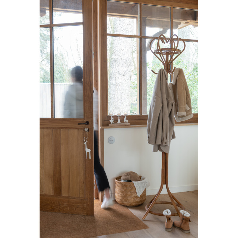 Panier de rangement salle de bain Rond en Bambou Naturel Tyralon (Lot de 2) - 2