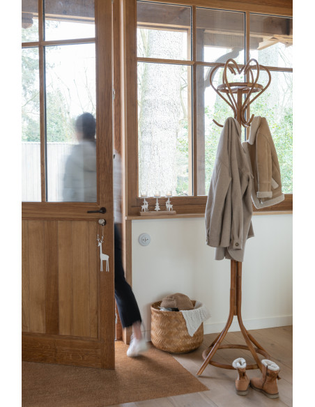 Panier de rangement salle de bain Rond en Bambou Naturel Tyralon (Lot de 2) - 2