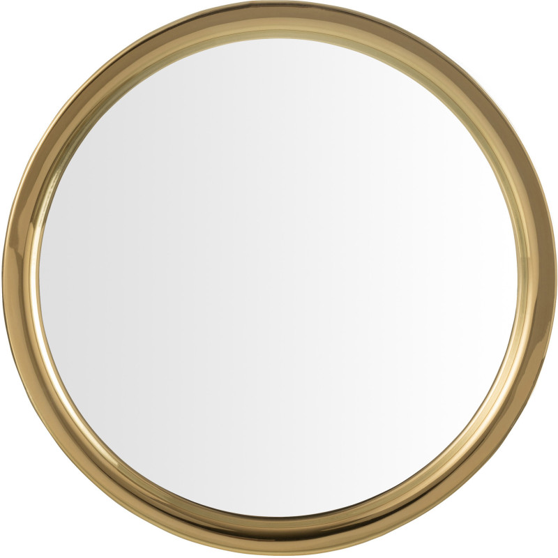 Plateau décoratif moderne chic rond 33 cm en Verre Transparent Doré Reloria - 3