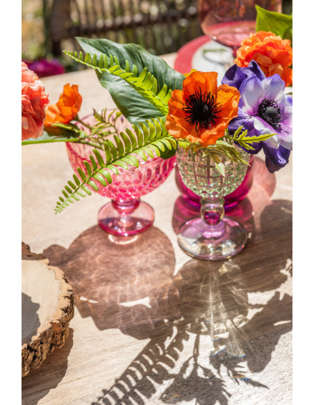 Fleur artificielle réaliste Coquelicot Hauteur 33 cm en Plastique Orange Vert - 2