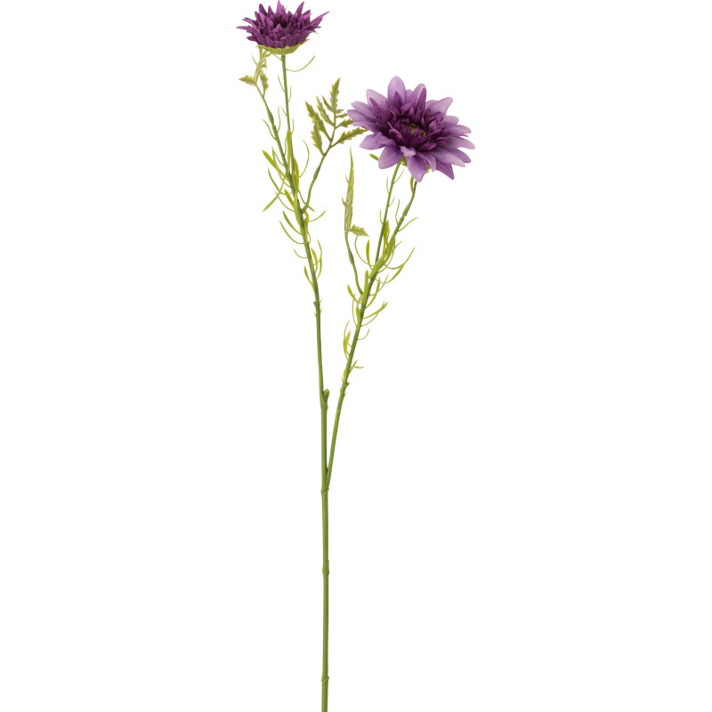 Fleur artificielle XL réaliste Pâquerette Hauteur 55 cm en Plastique Mauve foncé Vert - 1