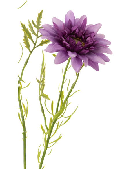 Fleur artificielle XL réaliste Pâquerette Hauteur 55 cm en Plastique Mauve foncé Vert - 3