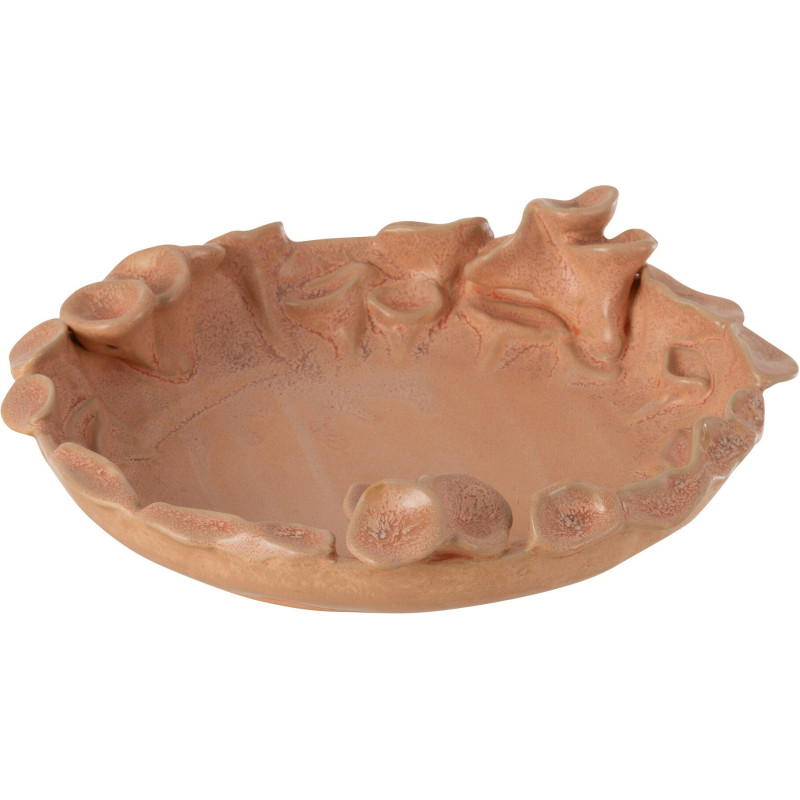 Vide poche original 21 cm en Céramique Rose saumon Ibiza - 1