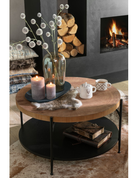 Peau de lapin décorative 45x34 en Fourrure Gris Olvira - 4