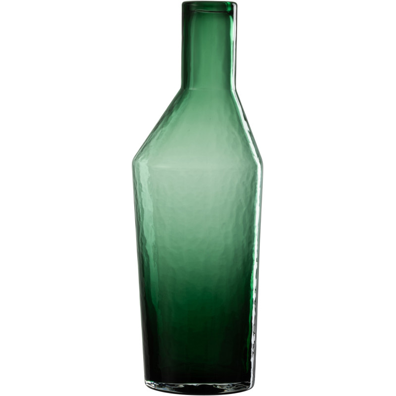 Vase Bouteille Miliana Hauteur 35 cm en Verre Vert - 1