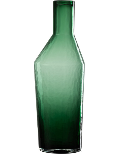 Vase Bouteille Miliana Hauteur 35 cm en Verre Vert - 1