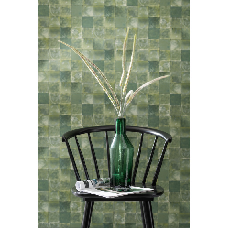 Vase Bouteille Miliana Hauteur 35 cm en Verre Vert - 2
