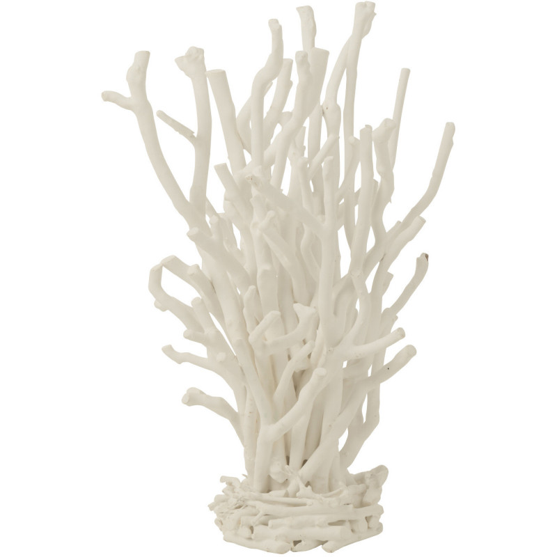 Décoration à poser branches XL Hauteur 50 cm en Bois d'arbre à thé Blanc Seron - 1