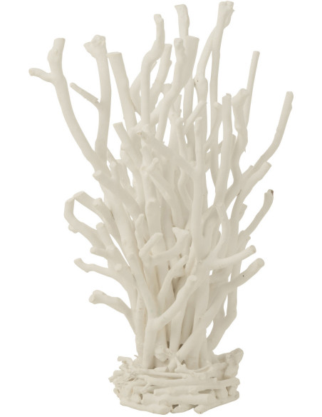 Décoration à poser branches XL Hauteur 50 cm en Bois d'arbre à thé Blanc Seron - 1