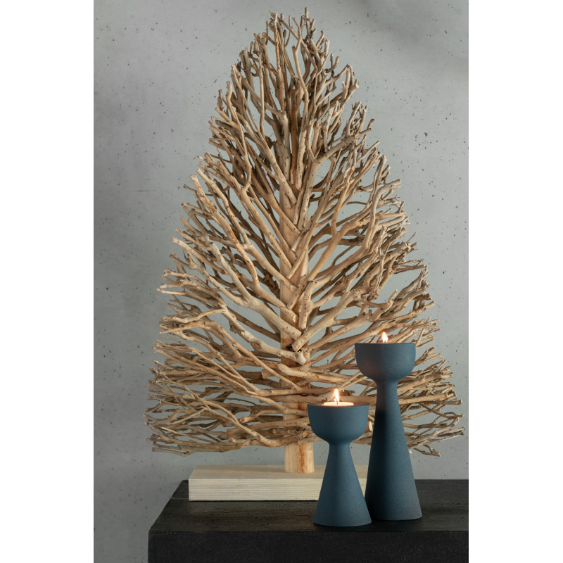 Arbre déco à poser XL Hauteur 70 cm en Bois d'arbre à thé Naturel Dravon - 2