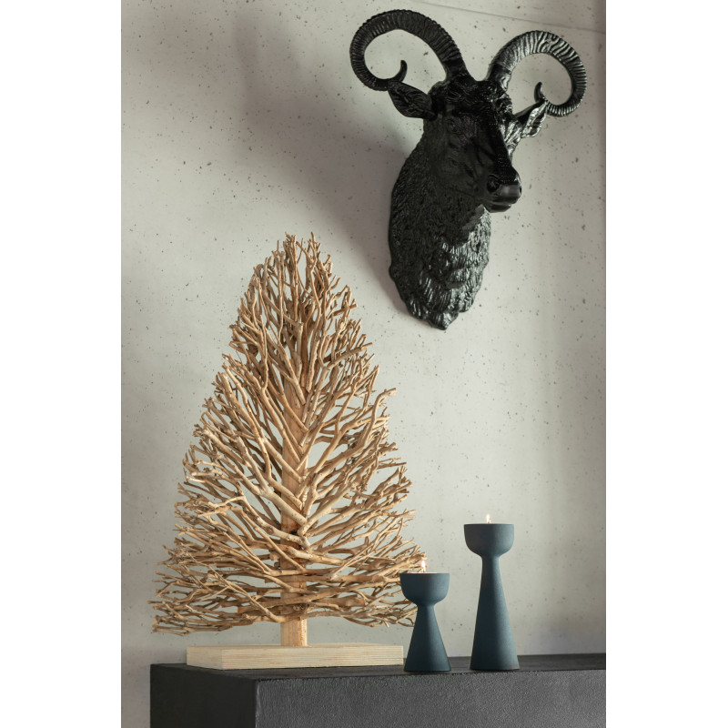 Arbre déco à poser XL Hauteur 70 cm en Bois d'arbre à thé Naturel Dravon - 3