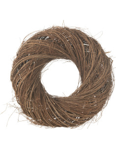 Couronne décorative Brindilles 40 cm en Bois de saule Naturel Jekar - 2