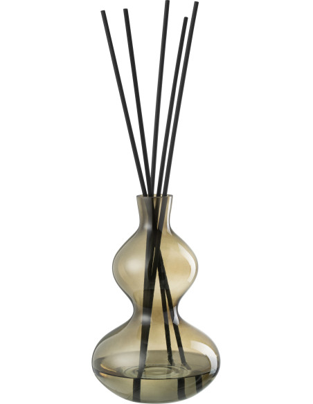 Diffuseur de parfum Vase XL bâtonnets Senteur Boisée Olive & Frank Incense 1 Litre Bloom & Wood - 1