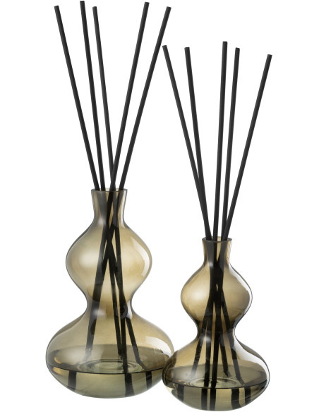 Diffuseur de parfum Vase XL bâtonnets Senteur Boisée Olive & Frank Incense 1 Litre Bloom & Wood - 2