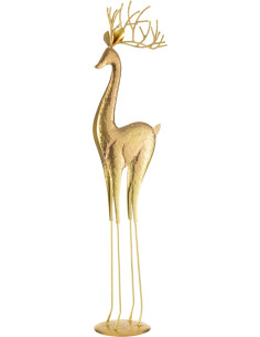 Statue déco design Rennes XXL Hauteur 92 cm en Métal Doré Aeyar - 1