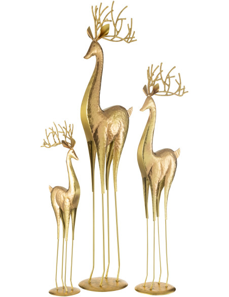 Statue déco design Rennes XXL Hauteur 92 cm en Métal Doré Aeyar - 3