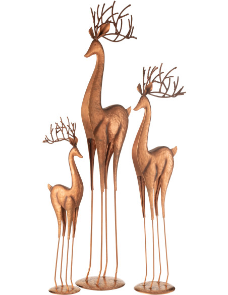 Statue déco design Rennes XXL Hauteur 92 cm en Métal Cuivré Aeyar - 2