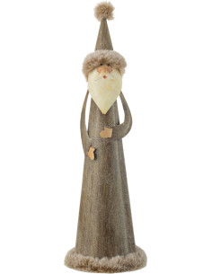 Père Noël moderne Hauteur 36 cm en Métal Gris Xirel - 1