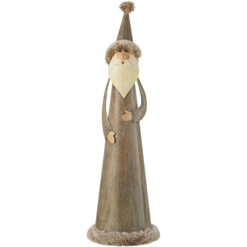 Père Noël moderne XL Hauteur 48 cm en Métal Gris Xirel - 1