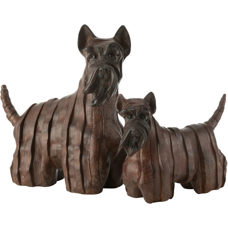 Statuette déco Chien XL Terrier écossais 44 cm en Résine Marron Scottio - 2