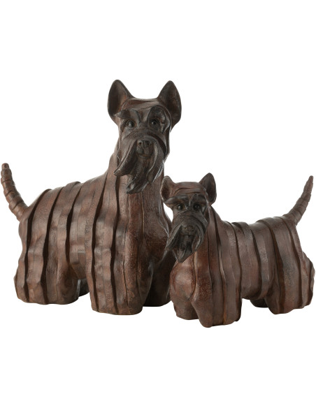 Statuette déco Chien XL Terrier écossais 44 cm en Résine Marron Scottio - 2