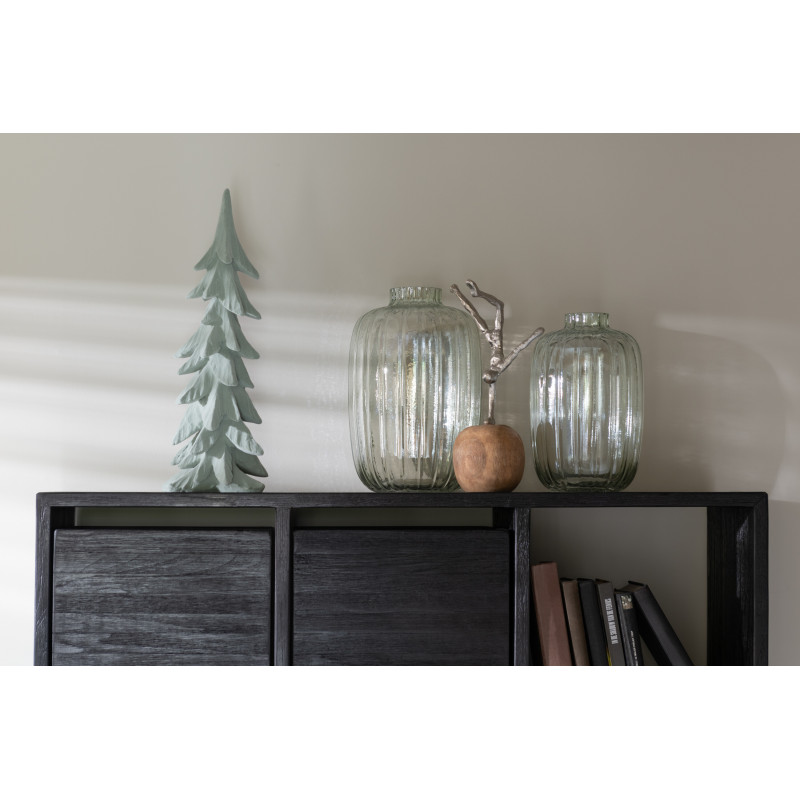 Sapin de Noël original XL Hauteur 44 cm en Résine Vert menthe Effet velours Brenar - 2