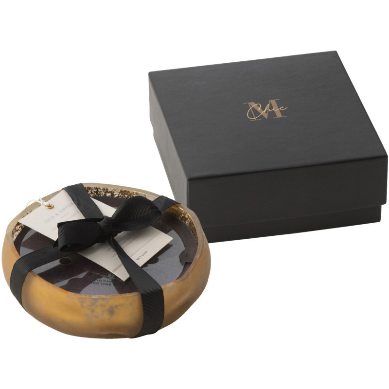 Bougie parfumée luxe Senteur boisée Oud & Ambre 15 heures M-Chic - 1