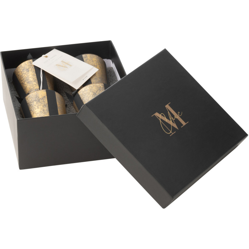 Bougie parfumée luxe Senteur boisée Oud & Ambre 20 heures M-Chic (Lot de 4) - 2