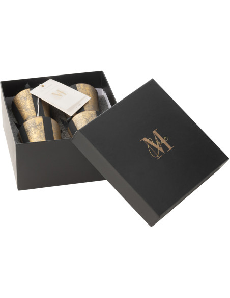 Bougie parfumée luxe Senteur boisée Oud & Ambre 20 heures M-Chic (Lot de 4) - 2