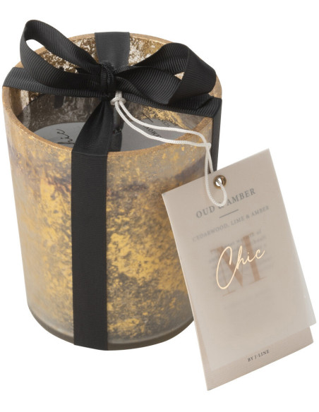 Bougie parfumée luxe Senteur boisée Oud & Ambre 48 heures M-Chic - 4