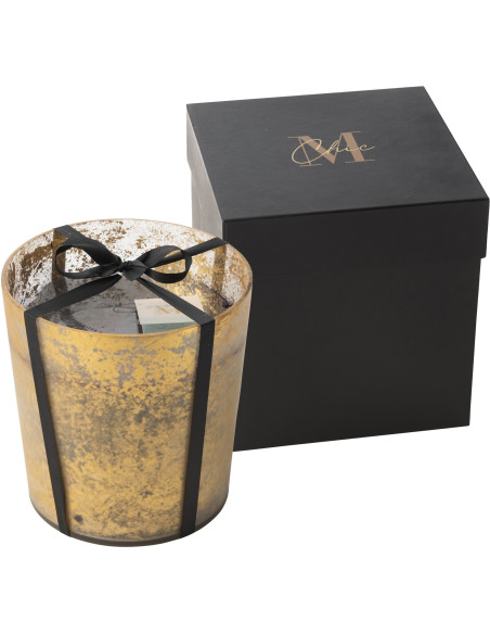 Bougie parfumée luxe XXL Senteur boisée Oud & Ambre 80 heures M-Chic - 1