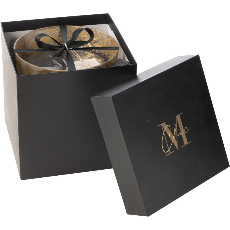 Bougie parfumée luxe XXL Senteur boisée Oud & Ambre 80 heures M-Chic - 2