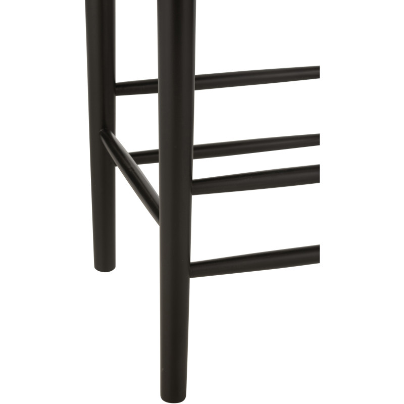 Tabouret de bar moderne en Bois de hêtre Corde Noir Orient - 3