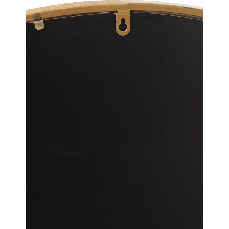 Petit Miroir Mural Rond Mona en Métal Doré - 4