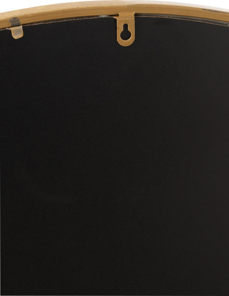 Petit Miroir Mural Rond Mona en Métal Doré - 4