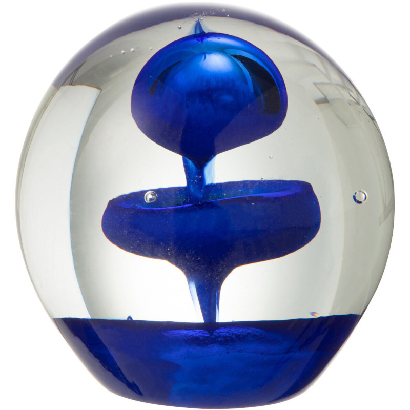 Sulfure Ronde Bulle Rondo en Verre Bleu foncé 8 cm - 1