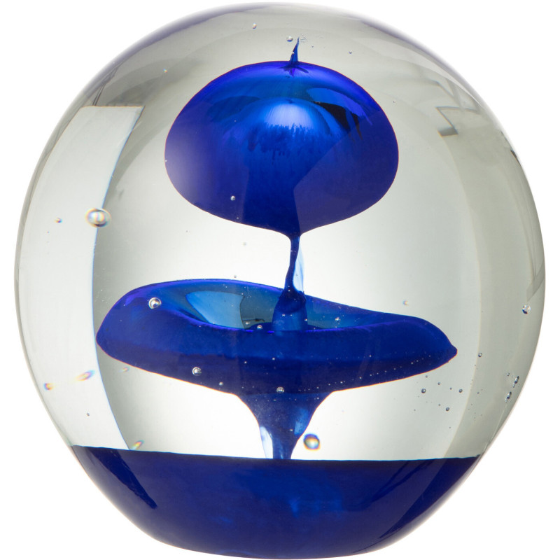 Sulfure Ronde Bulle Rondo en Verre Bleu foncé 10 cm - 1